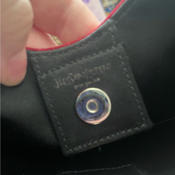 YSL Yves Saint Laurent Wine Velvet Mombasa Handbag *rare Tom Ford design - Picture 5 of 5